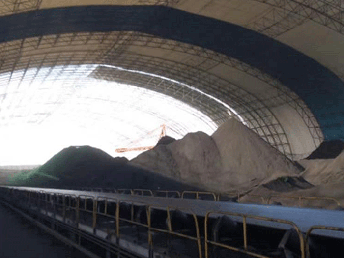 麻城煤棚料仓网架